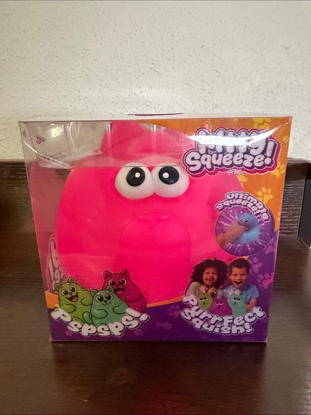 Kitty Squeeze Squishy Toy - Pink